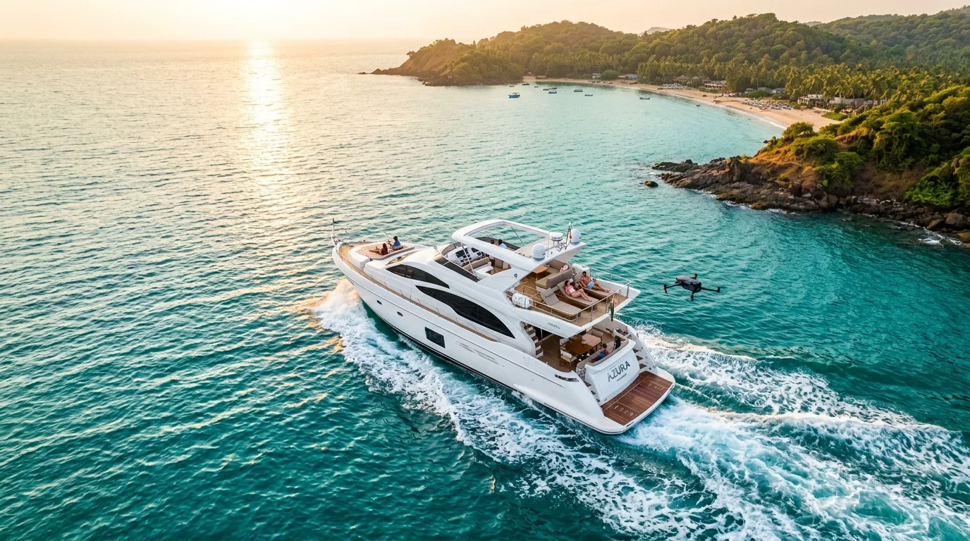 Private Luxury Yacht & Aerial Drone Shoot